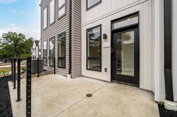 Private fenced patio